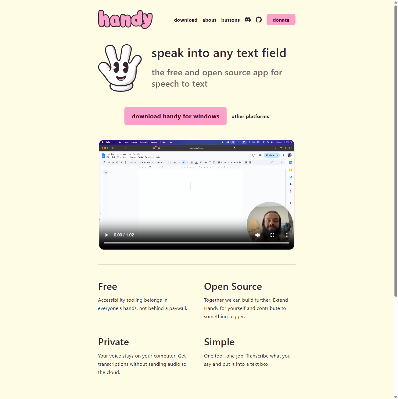 Handy — голосовой ввод текста